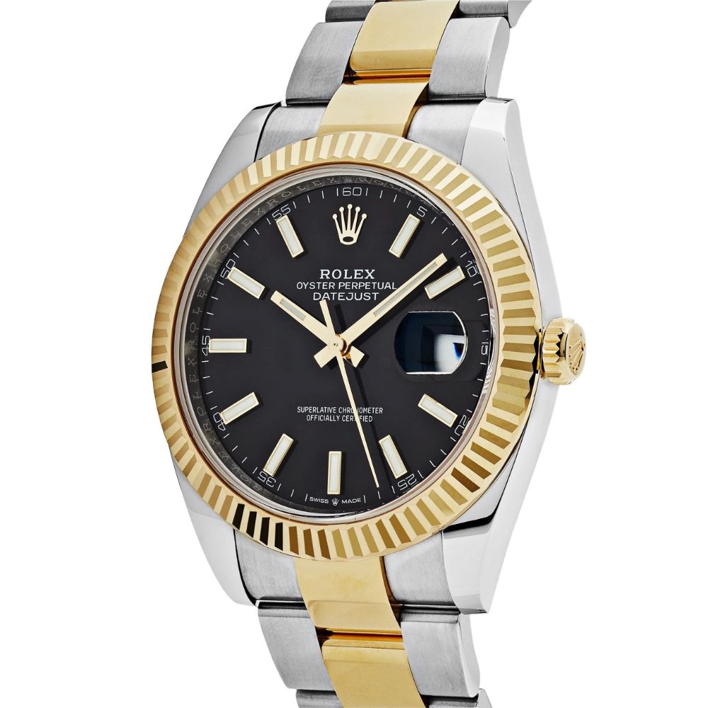 Rlx Datejust Oystersteel 126333 'Gold White'