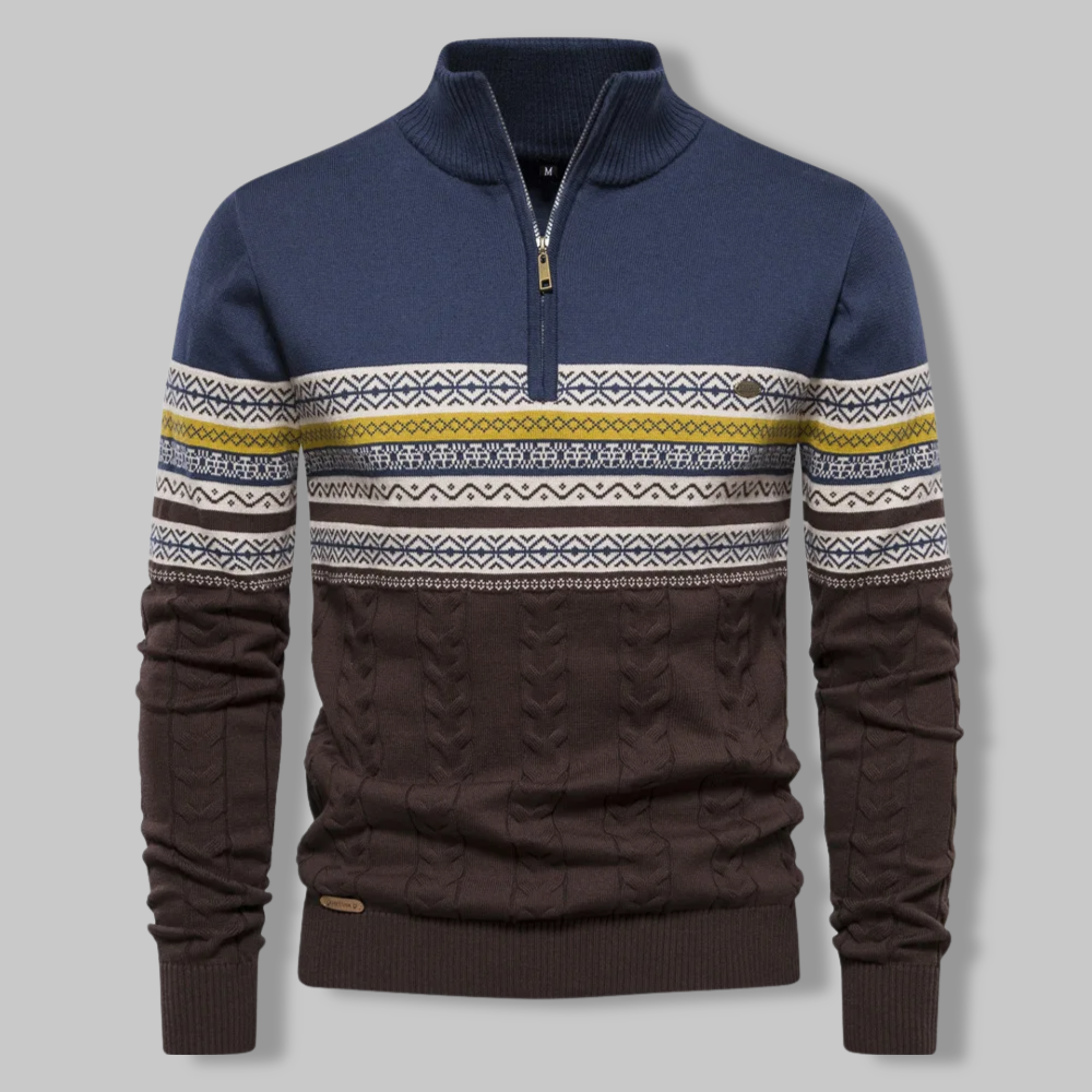 Alpina jumper with quarter zip