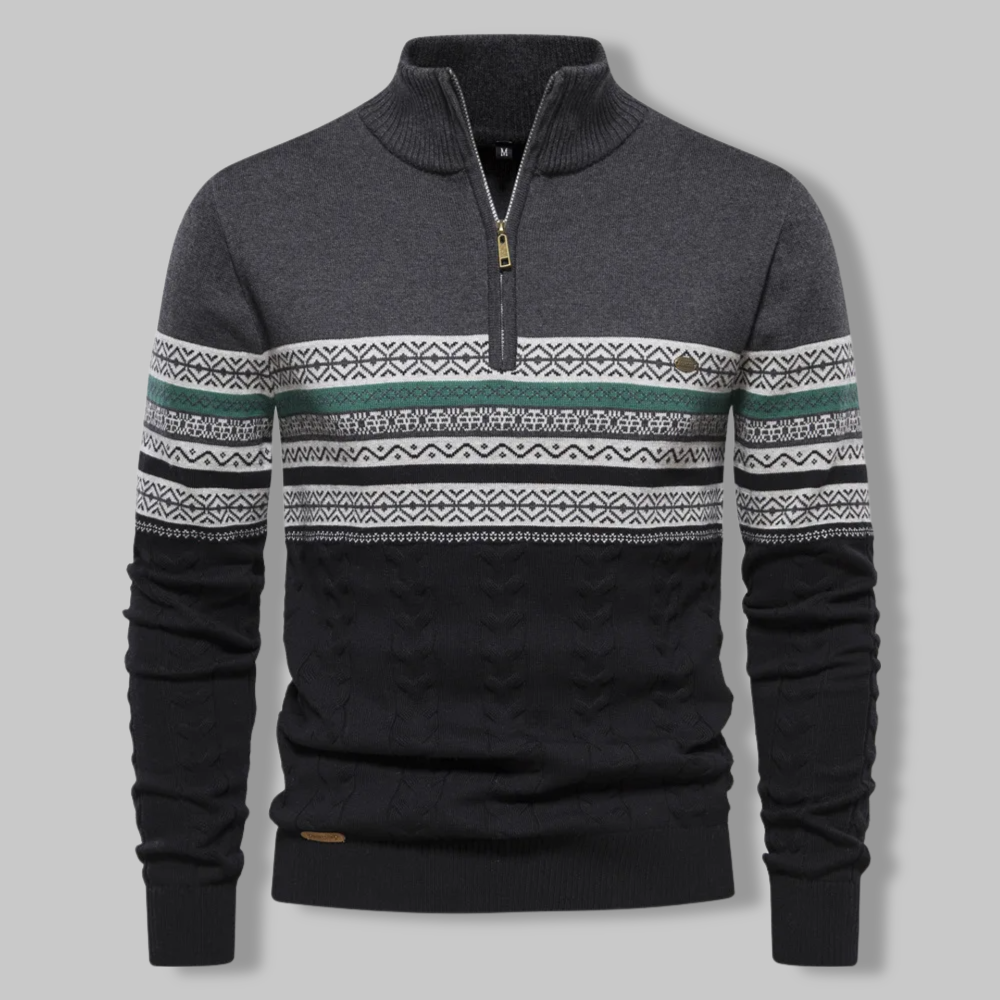 Alpina jumper with quarter zip