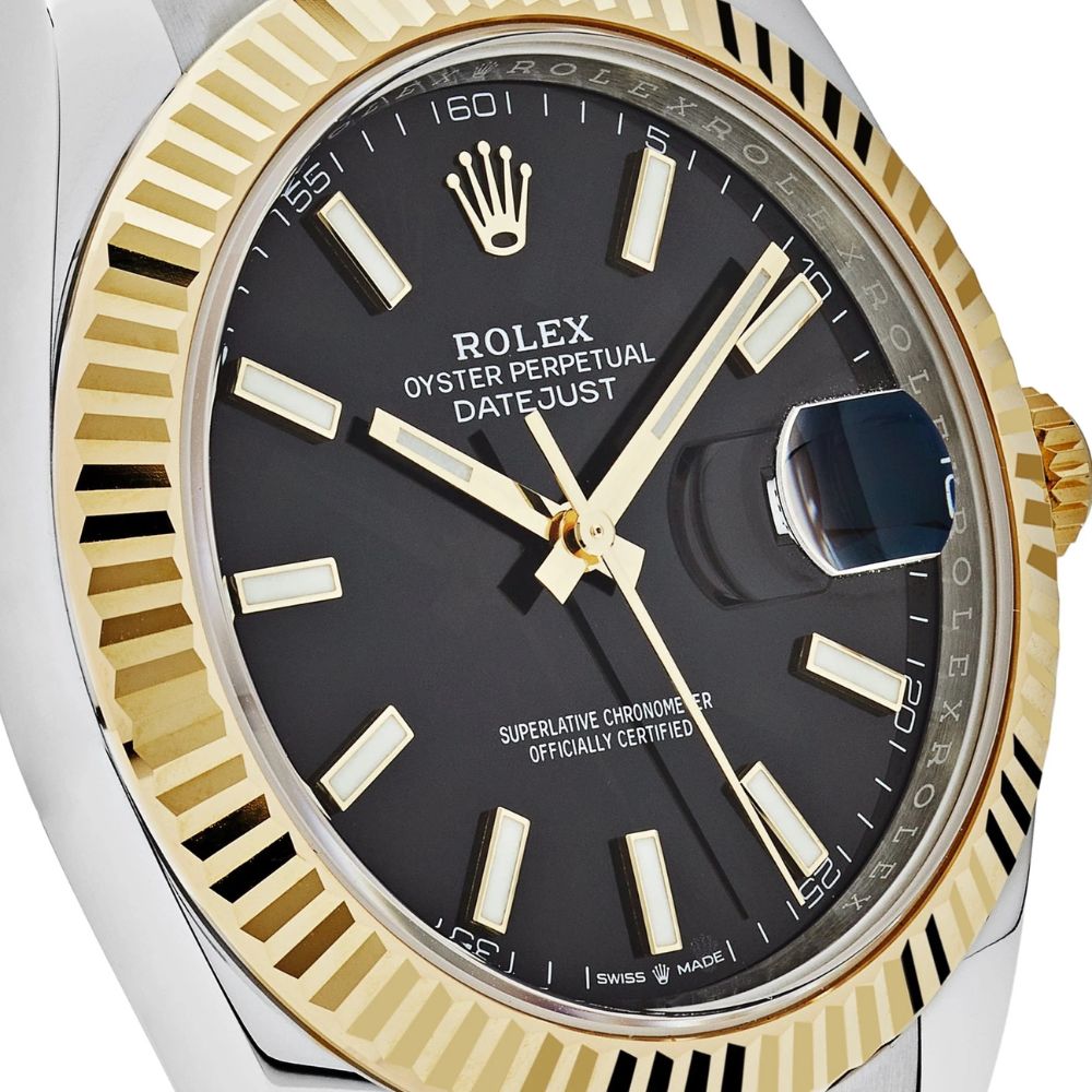 Rlx Datejust Oystersteel 126333 'Gold White'